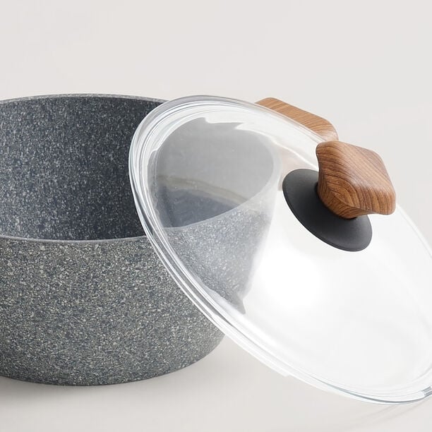 Alberto aluminium 9pcs cookware set, grainstone grey image number 11