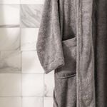 Ultra soft bathrobe, gray size S/M image number 8