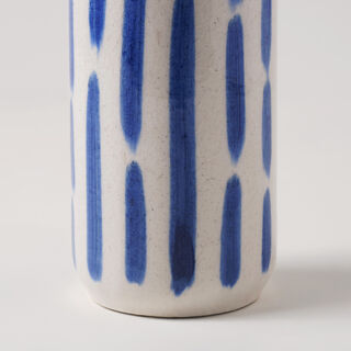Homez Ceramic Blue And White Vase 9*9*34.5Cm