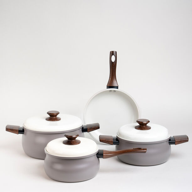 Alberto 7 piece grey ceramic cookware set image number 0