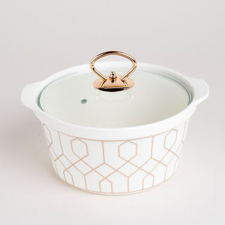 5 Pcs Round Food Warmer With Stand