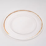 16 Pcs Dinner Set New Bone Gold Figure image number 4