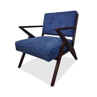 هومز كرسي بذراعين أزرق 73*87*82 سم