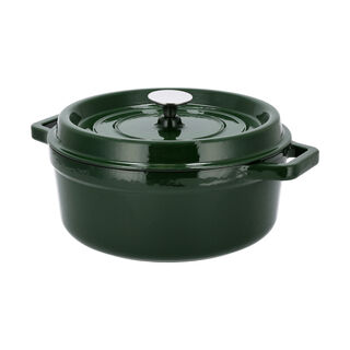 Alberto cast iron dark green casserole 28 cm