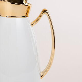 Dallety Steel Flask White/Gold 1L