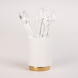 Dallaty white Tea and coffee cups set 28 pcs