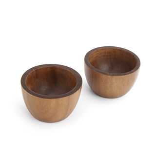 Alberto 2 Pieces Wooden Snack Bowls