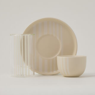 Dallaty beige Tea and coffee cups set 18 pcs
