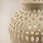 Lucerna Ceramic Ramadan Candle Holder, White 30*19.8*19.8Cm image number 2