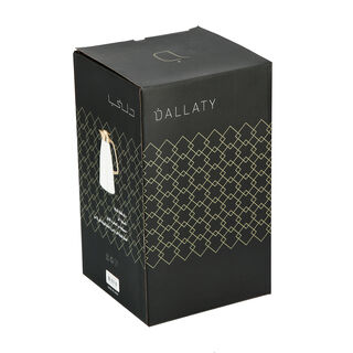 Dallaty vacuum flask chrome and grey 1L