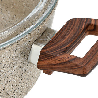 Alberto 7 piece brown granite cookware set