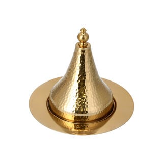 Dates Bowl Steel Manuscript Gold