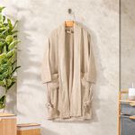 Ultra soft bathrobe, beige size L/XL image number 7
