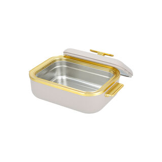La Mesa matte lailac & gold plastic food warmer 4L