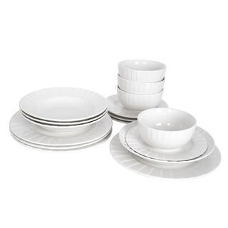La Mesa 16 Pieces Dinner Set White