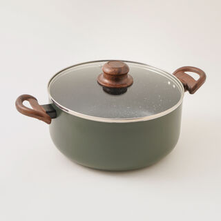 البرتو طقم قدور جرانيت أخضر 12 قطعه