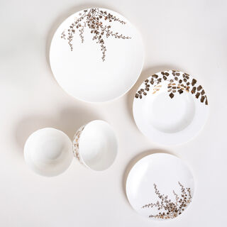 La Mesa Gold Leaf 16 Pieces Dinner Set