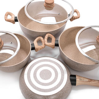 Alberto 7 Pieces Non Stick Forged Aluminum Cookware Set