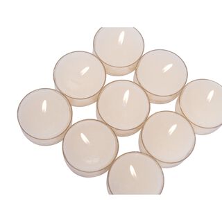 Tea Light Candle Ivory Simply Vanilla Scent Set Of 9