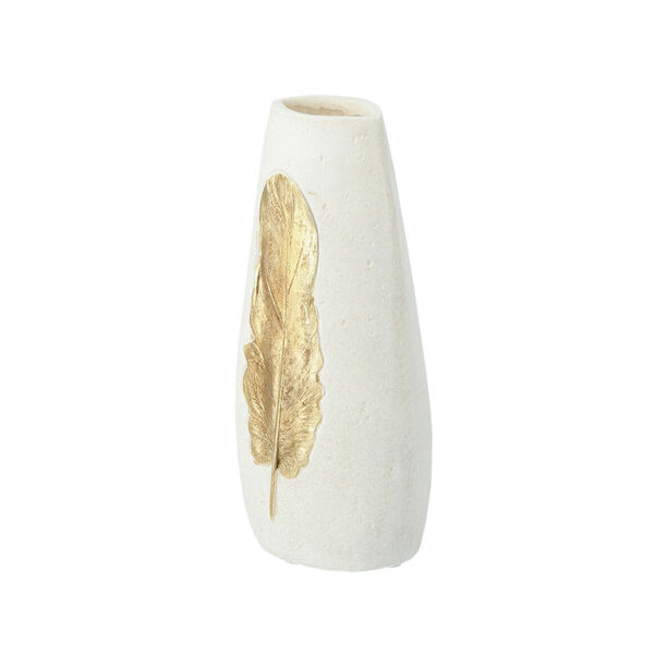 Ceramic Vase Feather Gold  image number 1