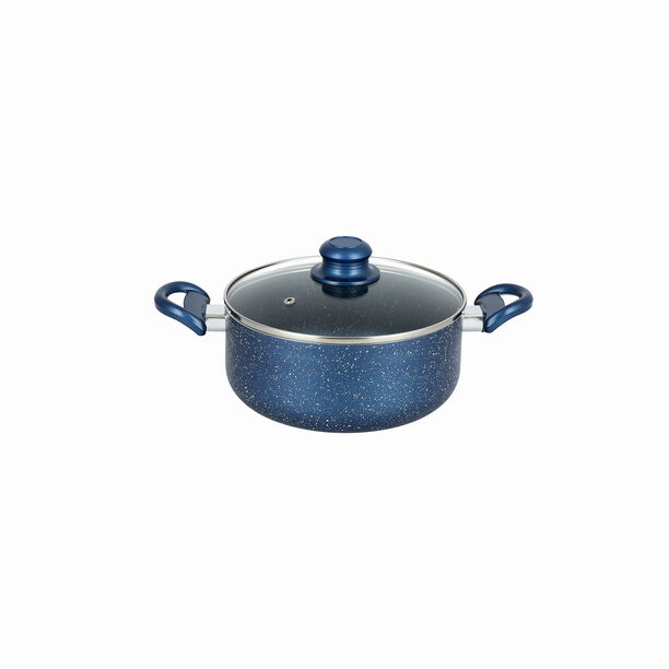 بنتولا طقم قدور جرانيت غير لاصق 9 قطعة، أزرق image number 4