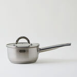 Alberto stainless steel saucepan with lid 8.5*16cm 1.7L, silver image number 0