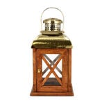 Lantern Wood And Steel Natural & Shiny image number 1