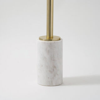 Homez marble side table 31*31*51cm, white