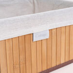 Cottage bamboo basket set with lid 3 pcs image number 4