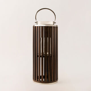 Homez stainless steel silver lantern 23*23*58 cm