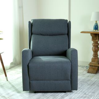 Verona manual recliner chair from Home Canvas, dark grey