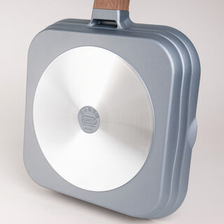 Alberto Cast Ceramic Grill Pan Silver Color