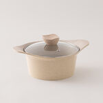 ألبرتو طقم قدور ألومنيوم 8 قطع، كريمي image number 2