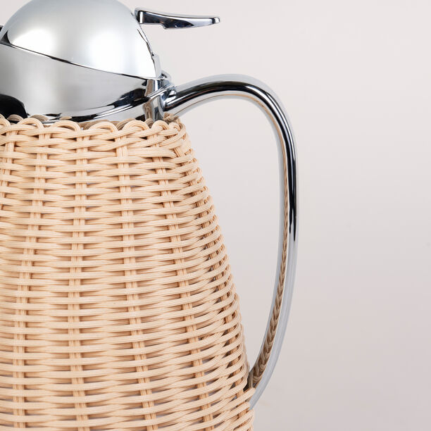 Dallety Stainless Steel Vacuum Flask Design Of Bamboo Light Beige 1L image number 2