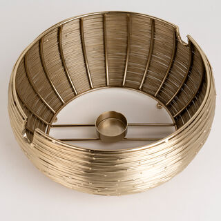 لاميسا سخان طعام ستانلس ستيل ذهبي وفضي بسعة 3 لتر