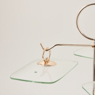 طقم أطباق تقديم مع سخّان 3 قطع