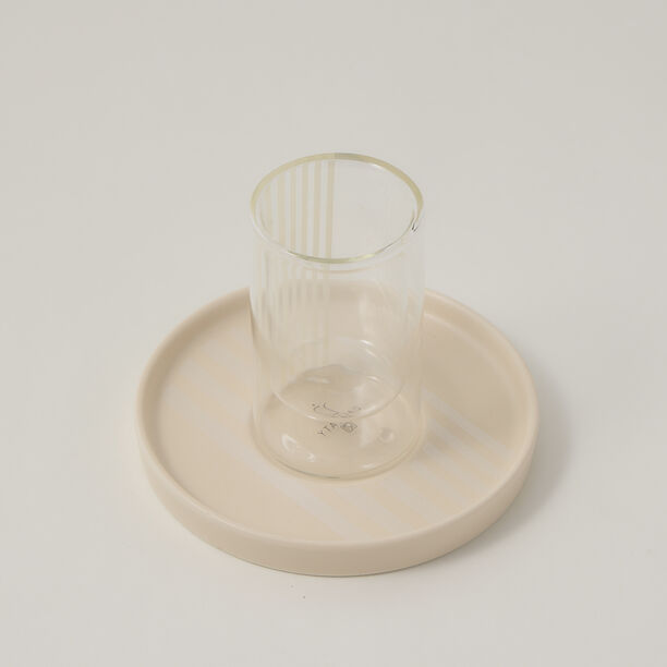 Dallaty beige Tea and coffee cups set 18 pcs image number 1