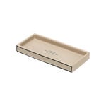 Homez beige and black ceramic bath tray image number 2