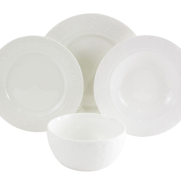 16 Pcs Dinner Set Lacy&nbsp; image number 4