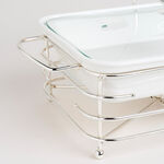 طبق تقديم مع سخّان مستطيل image number 5