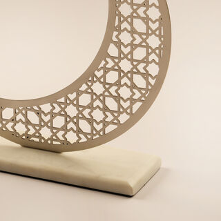 Homez Ramadan Decorative Crescent Design with Base, 26*9*23Cm