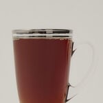 Tea Glass Set 6 Pieces Double Line Silver image number 1