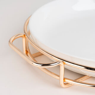 11" Round Plate With Stand