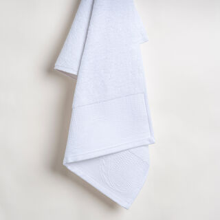 100% cotton, embroidered hand towel, white 50*100 cm