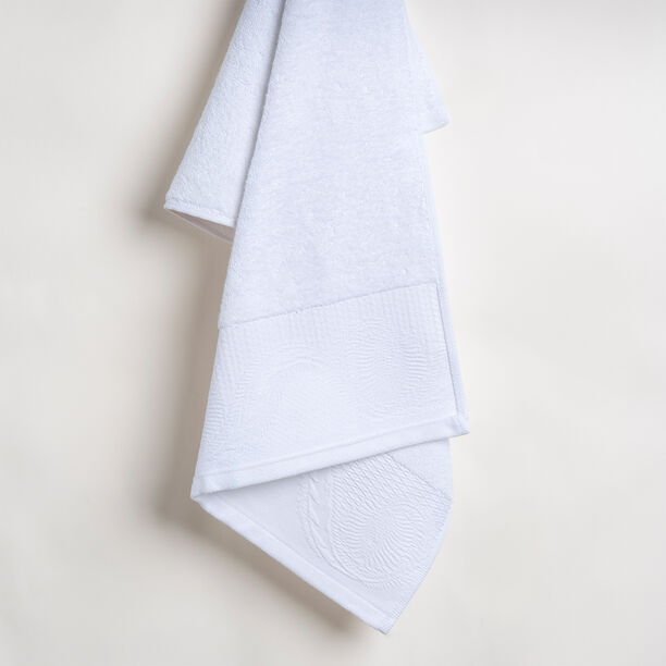 100% cotton, embroidered hand towel, white 50*100 cm image number 0