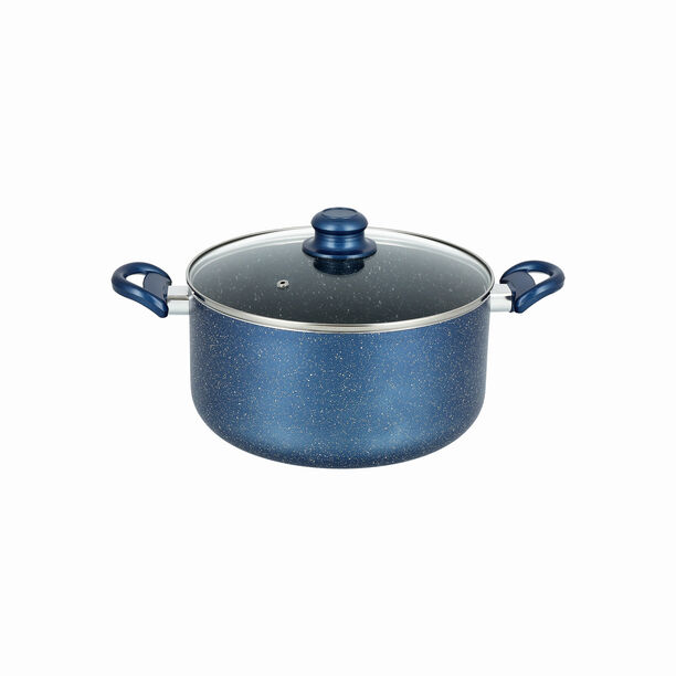 بنتولا طقم قدور جرانيت غير لاصق 9 قطعة، أزرق image number 3