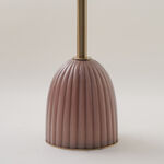 Homez marble side table 46*55cm, pink image number 3