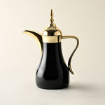 Dallaty gold and black steel flask 1L + 700ml 2 pcs image number 1