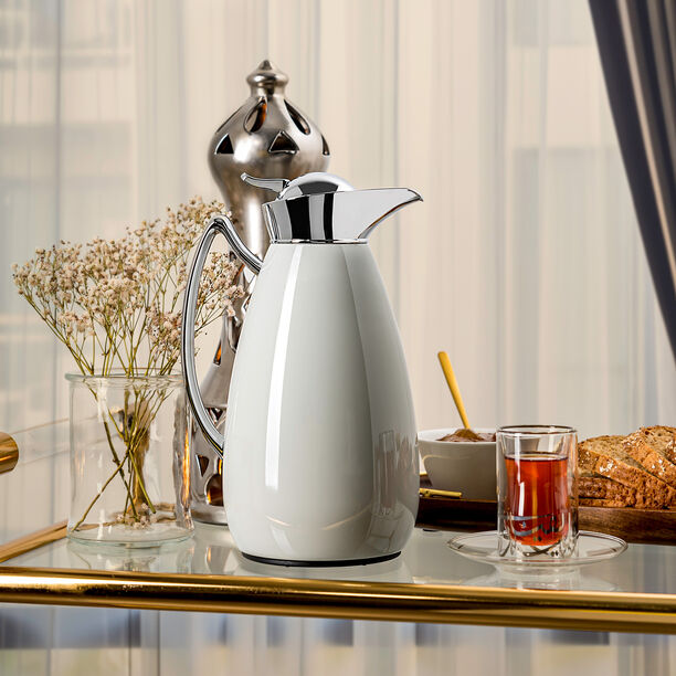 Dallety Steel Flask Grey/Chrome 1L image number 0