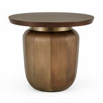 Homez wooden side table 51*47cm, brown image number 0